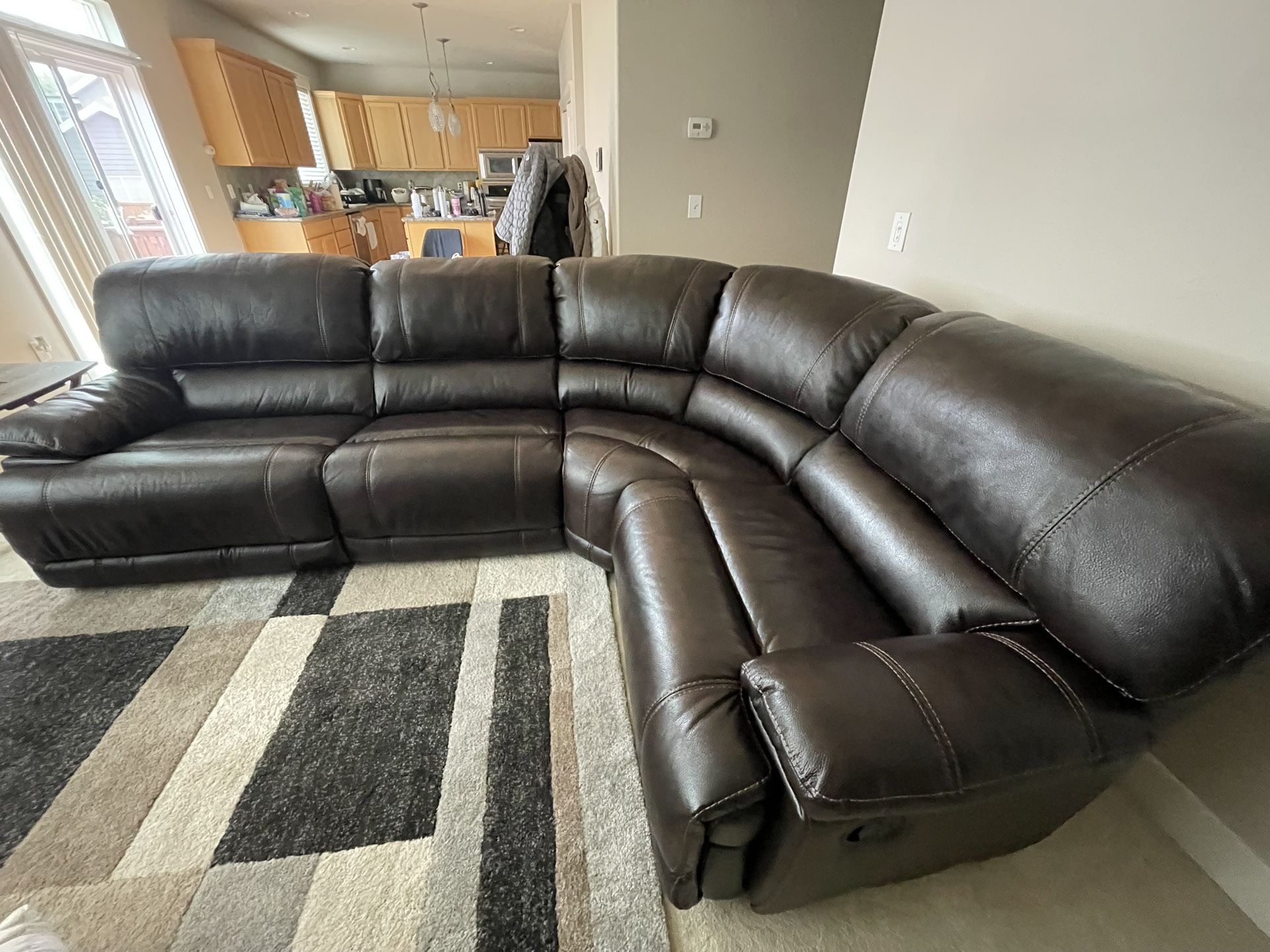 Leather Power Reclining Sofa