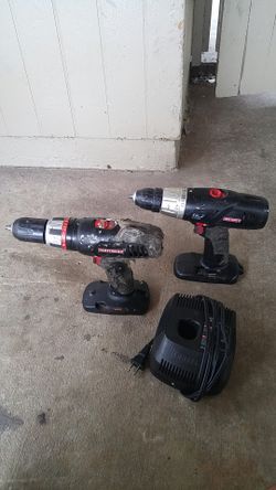 Craftsman Drills, 3/8 and 1/2 inch. (NO BATTERY)