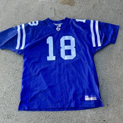 Reebok Authentic NFL Indianapolis Colts Peyton Manning 18 Jersey Mens Size 56
