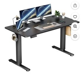 Yapamar - Escritorio eléctrico de pie de 55 pulgadas y altura ajustable, 4 ajustes preestablecidos de memoria,