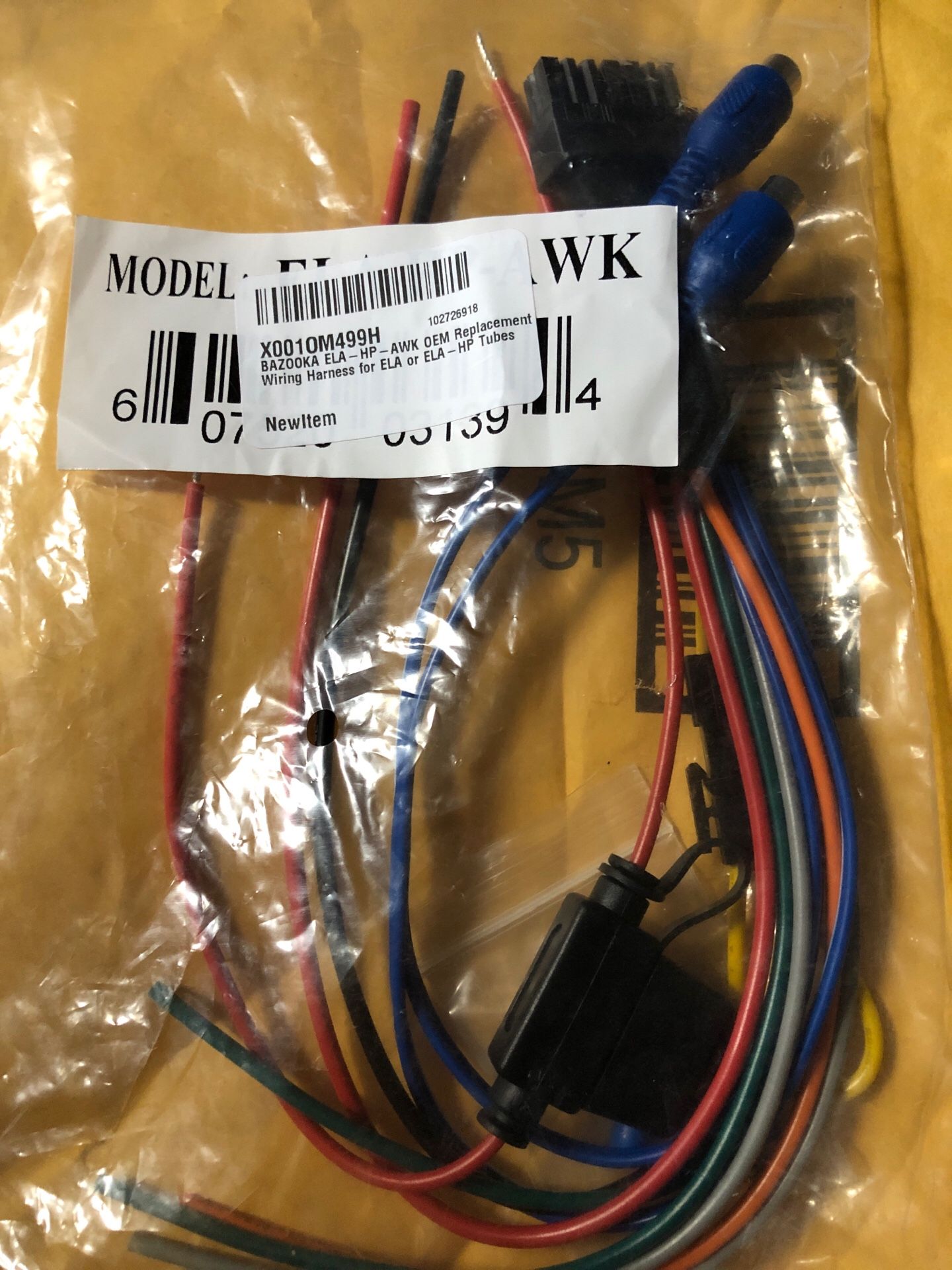 Bazooka Tube sub wiring harness