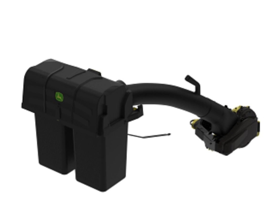 John Deere Power Flow Bagger Efficiency Collects Material From The Mower deck