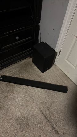 Seaker and subwoofer set works perfectly fine 2 years old