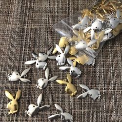 26 Playboy Bunny Charms/ Arts Crafts DIY Party