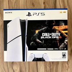PS5 Slim Sony PlayStation w/ Disk Call Of Duty 6 Bundle