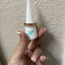 Size 7 Rose Gold Bomb Party Ring