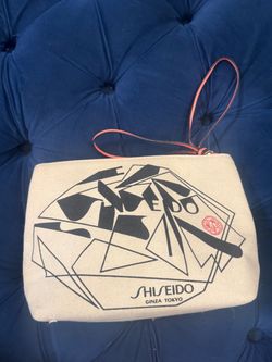 Shiseido Ginza Tokyo Canvas Wristlet Pouch
