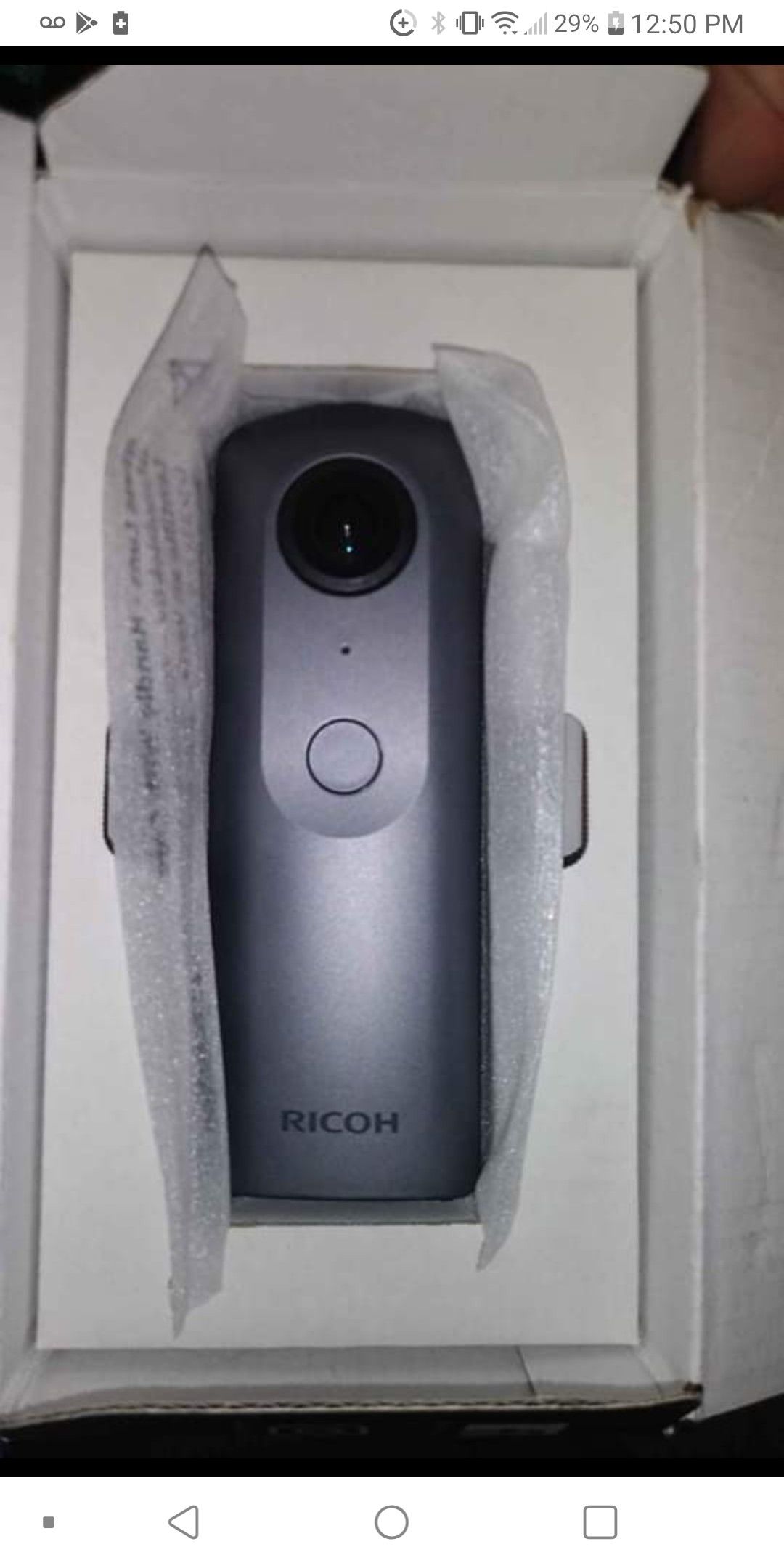 Ricoh theta V 360° 4k camera