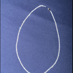 $60 Tennis Chain 18k White Gold Plated