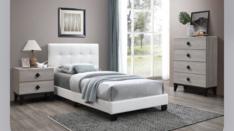 Twin Size Bed Frame With Mattress