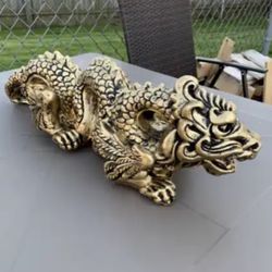 The Golden Dragon Statue