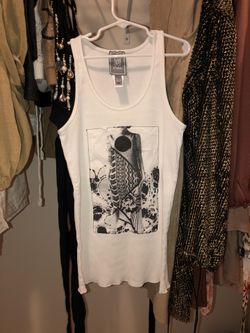 MANGO Tank Top with front art print