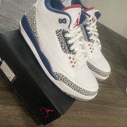 New Jordan 3s True Blue 