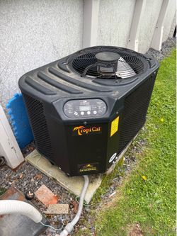 Above ground heat pump