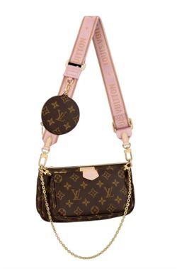 Louis Vuitton Multi Pochette Accessoires Crossbody Brown Canvas/Leather  M44840