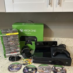 Microsoft Xbox One Black Console & Kinect Sensor Bar 500GB In Box