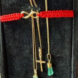 Joyería En Plata Italiana, Y Oro De 18 Kilates Con Esmeralda Colombiana