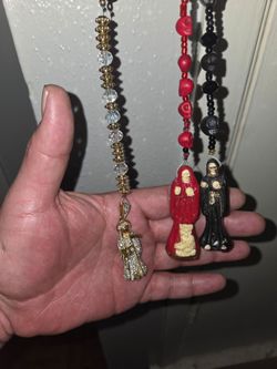 Handmade santa muerte rosaries