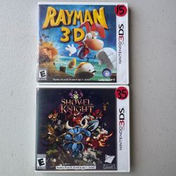 Nintendo 3DS. Rayman 3D. Shovel Knight