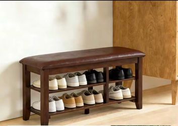 New brown shoe bench