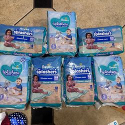 Pampers Splashers Swim Diapers $5 Each, For 13-24 Lbs