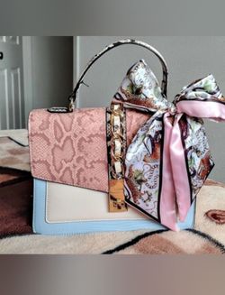 Aldo Pink and Blue Shoulder Bag
