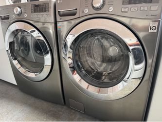 Set LG front load washer and electric dryer large capacity
