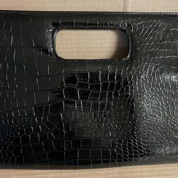 Giannini Genuine Faux Leather Black Bag Pre Owned