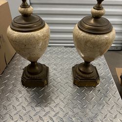 Heavy Brass Urns