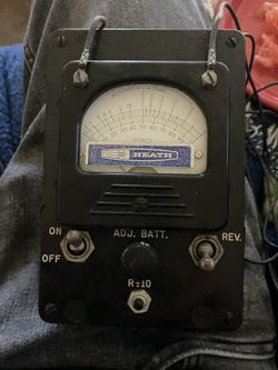 Antique Heath Megohmeter Rare W/case