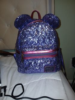 Purple Mickey Mouse Backpack