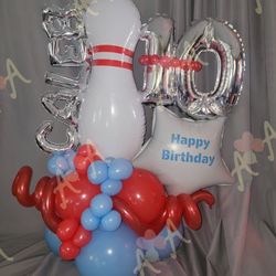 Bowling Birthday Balloons 