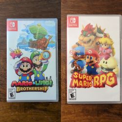 Mario and Luigi: Brothership AND Super Mario RPG Lot (Nintendo Switch) NEW