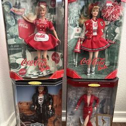 Lot of 4 Barbie Dolls All New in Box