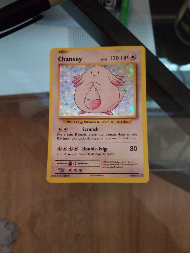 Chansey Holo Pokemon card