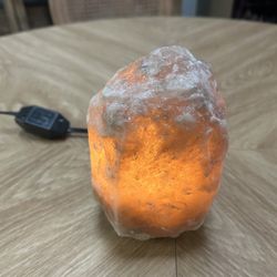 Small Himalayan Salt Lamp With Dimmer Switch