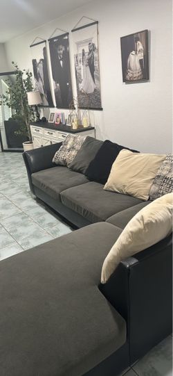 Grey sectional