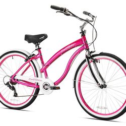 Need To Assemble, New In Box, 7-speed Women’s Beach Cruiser Bike Bicycle Pink, New In The Box