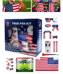 USA Fan Kit 12pcs for World Cup or 4th of july