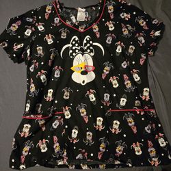 Minnie Mouse Scrub Top