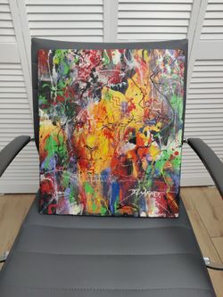 Original Acrylic On Wood By Del Carpio 