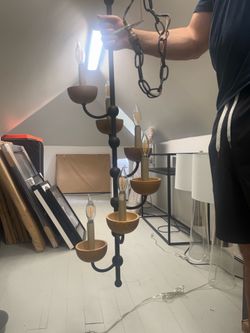 Currey & Company 6-Light Chandelier | Modern Rustic / Transitional | Model 9444