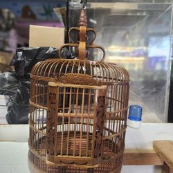 Wooden Bird Cage