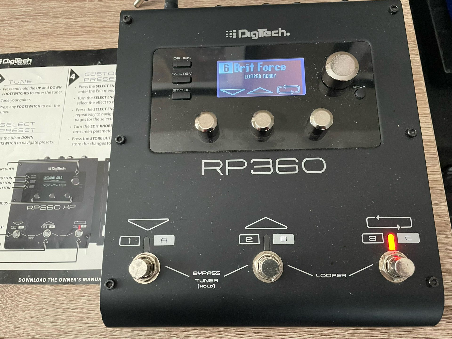 Digitech RP-360 Multi Effects For Guitar