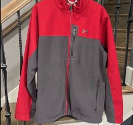 Under Armour Men’s XL Red Gray Zip-Up Jacket