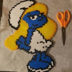 Smurfette Perler Beads