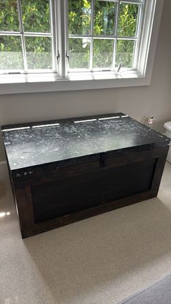 Large Wooden Storage Trunk Chest