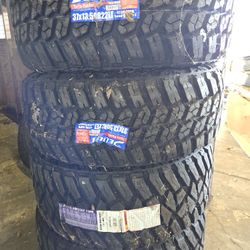 (4) 37x13.50r22 M/T Tires 37 13.5 22 Inch MT 38
