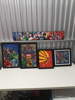Marvel/DC wall hangings