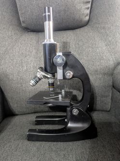 Microscope 10X Eyepiece 3 Objectives Lab Science Biology Tool